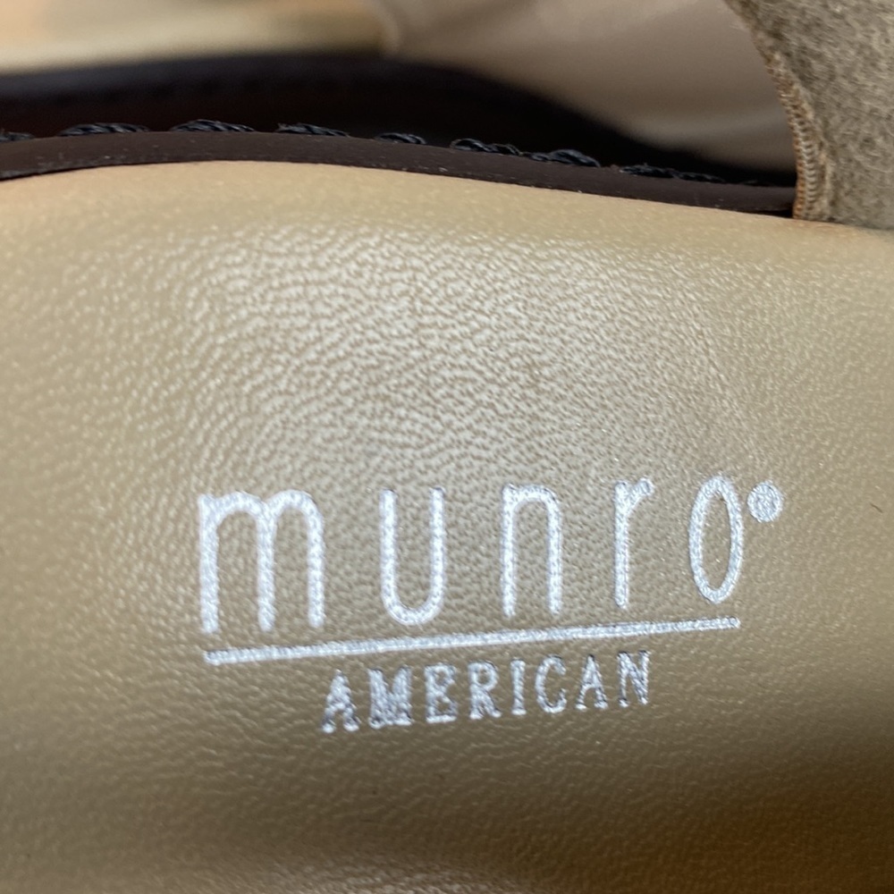 Munro Ava Taupe Stretch Slingback Heeled Sandals Size 7.5N - Picture 10 of 15